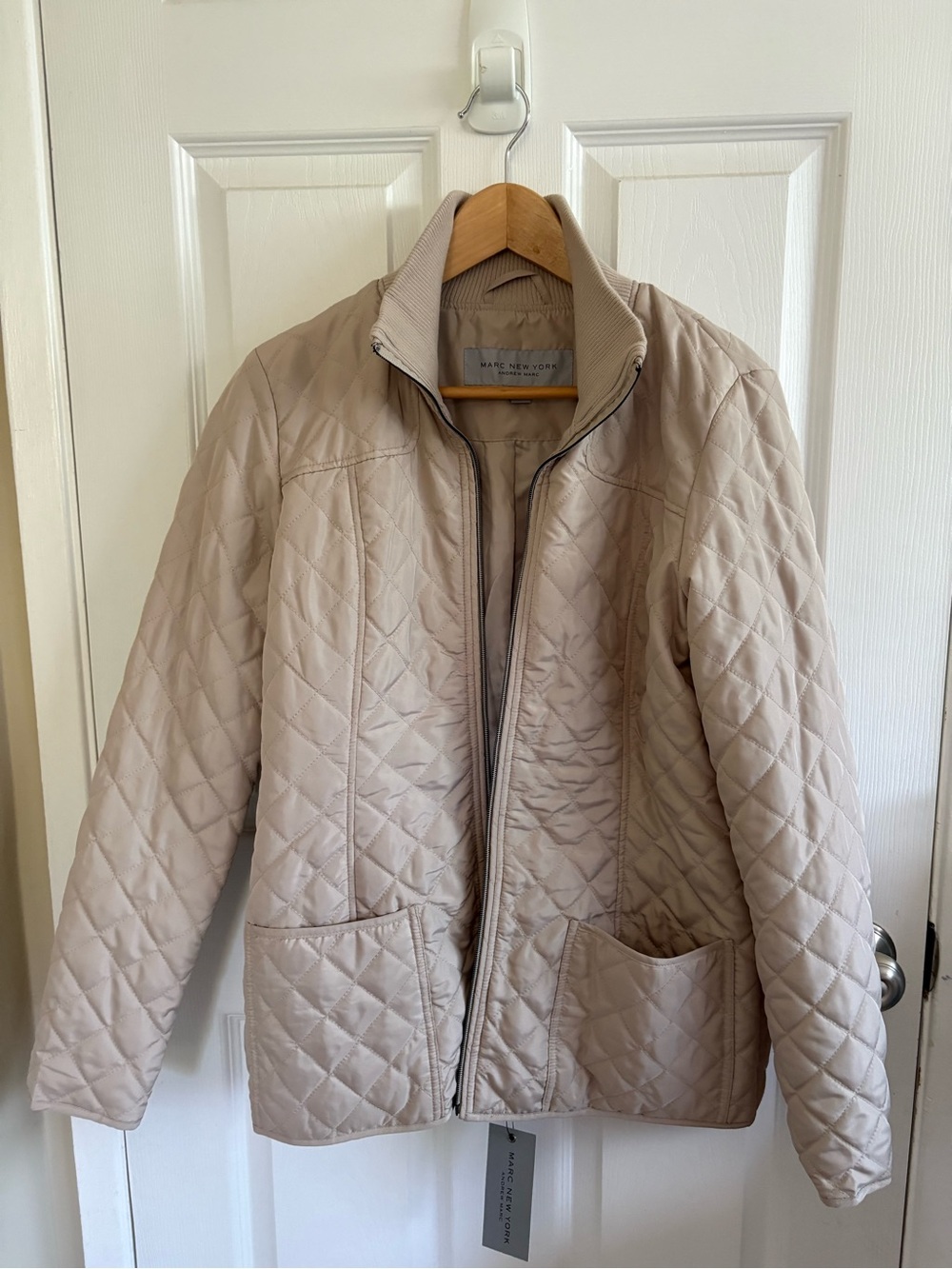 Marc New York Biege Quilted Jacket